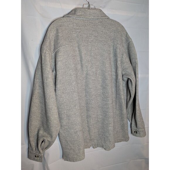 VTG Akwa Men's Ohio State Embroidered Button Up Shirt Shacket Sz L Made In USA - Picture 6 of 9